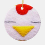 Sweet fluffy chicken ornaments