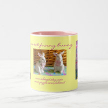 Sweet Funny Bunny Coffee and Tea Mug