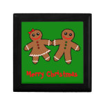 Sweet Gingerbread Couple Keepsake Box