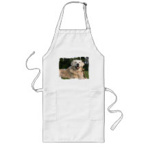 Sweet Golden Retriever Long Apron