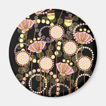 Sweet Groovy Blooms Magnets