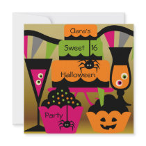 Sweet Halloween Party Invitations