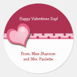 Sweet Heart Valentines Day Favour Sticker (DOTS) stickers
