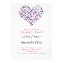 Sweet-Heart Wedding Personalized Invitations