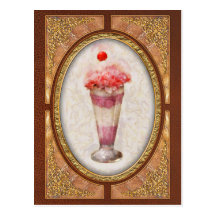 Sweet - Ice Cream - Ice Cream Float Postcard