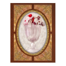 Sweet - Ice Cream - Ice cream sundae Postcards
