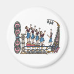 Sweet Lady Singers Fridge Magnets