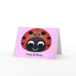 Sweet Ladybug Birthday Card