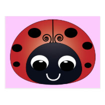 Sweet Ladybug Postcard postcards