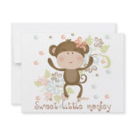 Sweet Little Monkey invitations