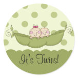Sweet Little Pea Baby Twins Sticker