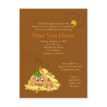 Sweet little Pumpkin Fall Baby Shower Invitation postcards