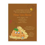 Sweet little Pumpkin Fall Baby Shower Invitation