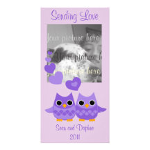 Sweet Love Owls Photo Card