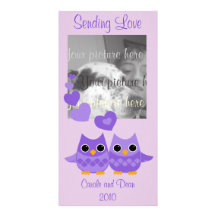 Sweet Love Owls Photo Greeting Card