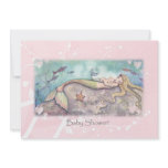 Sweet Mermaid Baby Shower Invitations