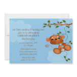 Sweet Monkey Kids Birthday Invitation