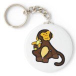 Sweet Monkey with Banana Keychains