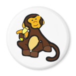Sweet Monkey with Banana magnets