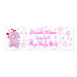 Sweet New Baby Girl Announcement business cards