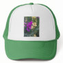Sweet Pea and Mullein Flower Trucker Hat