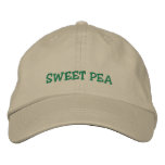 Sweet Pea cap embroidered hats