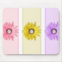 Sweet Pea Daisies Mousepad mousepads