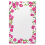 Sweet Pea Flowers Stationery