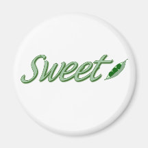Sweet Pea Fridge Magnet