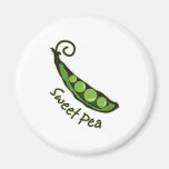 Sweet Pea Fridge Magnet