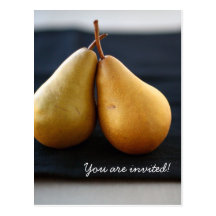 Sweet Pear Collection Invitation Postcard