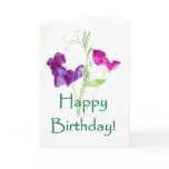 'Sweet Peas' Birthday Card