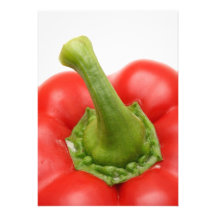 Sweet pepper personalised invitations