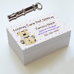 Sweet Pet Sitting Business Card business cards