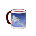 Sweet Polar Bear Angel Holiday Mug