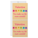Sweet Rainbow Owls rack cards