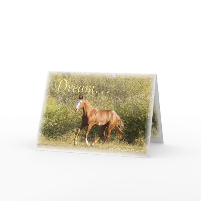 Sweet Running Filly Dream Inspiration Greeting Card by Spaziani