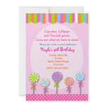 Sweet Shoppe  Candyland Birthday Invitations
