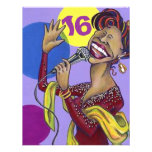 SWEET SIXTEEN 16 KARAOKE DIVA PARTY INVITATION