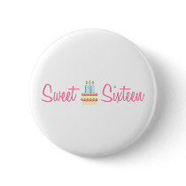 Sweet Sixteen (Birthday Cake) Pins