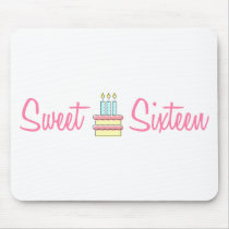Sweet Sixteen (Birthday Cake) Mouse Mat