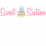 Sweet Sixteen (Birthday Cake) t-shirts