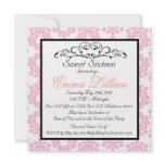 sweet sixteen birthday party invite classy chic invitations