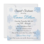 sweet sixteen birthday party invite winter chic