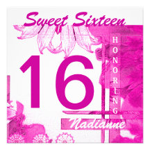 Sweet Sixteen Brezze Invitation-Cust.
