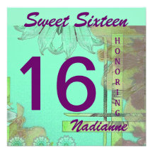 Sweet Sixteen Brezze Invitation-Cust.