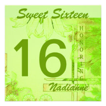 Sweet Sixteen Brezze Invitation-Cust.