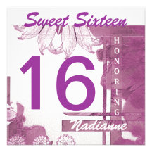 Sweet Sixteen Brezze Invitation-Cust.