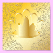 Sweet Sixteen Filegree Tiara Gold Poster posters