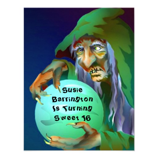 SWEET SIXTEEN ~ FORTUNE-TELLING PARTY INVITATION